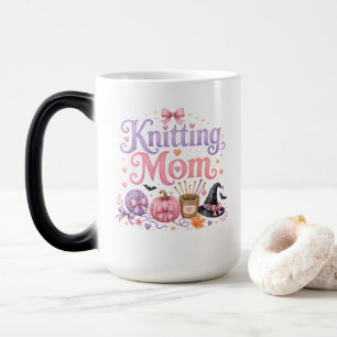 Halloween Strickende Mutter Tasse