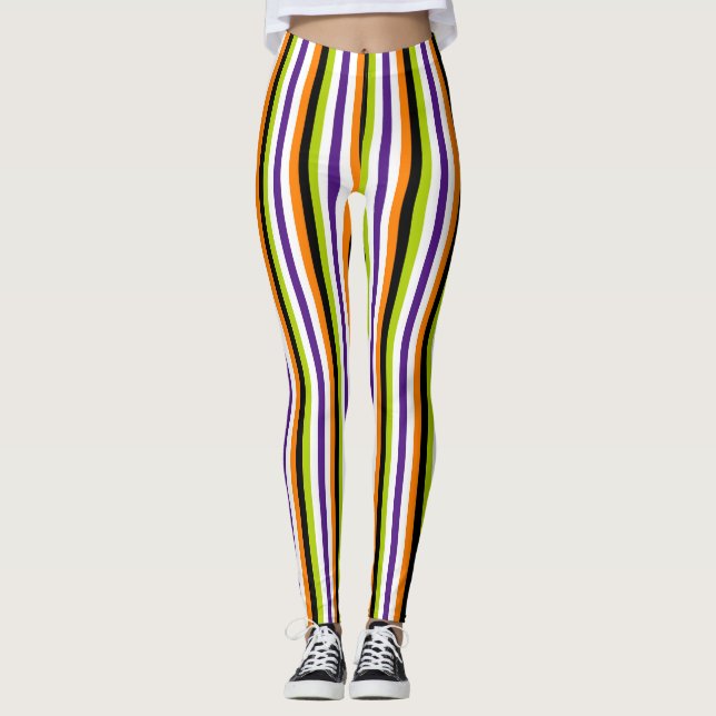 Halloween Stripe Leggings (Vorderseite)