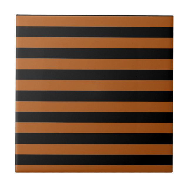 Halloween Stripes Fliese (Vorderseite)