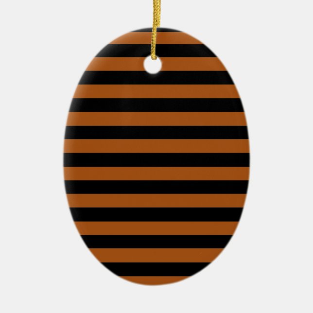 Halloween Stripes Keramik Ornament (Vorne)