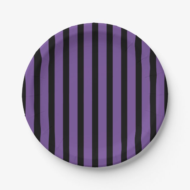 Halloween Stripes Paper-Teller Pappteller (Vorderseite)