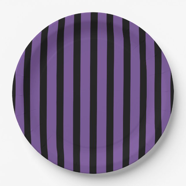 Halloween Stripes Paper-Teller Pappteller (Vorderseite)