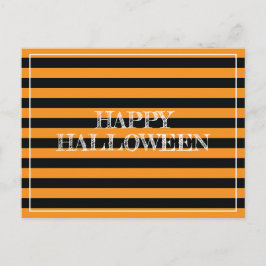 Halloween Stripes Postkarte