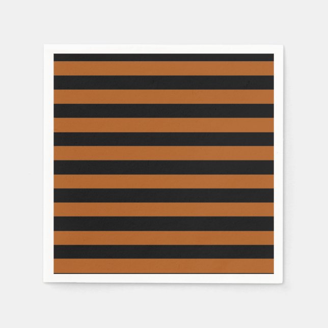 Halloween Stripes Serviette (Vorderseite)