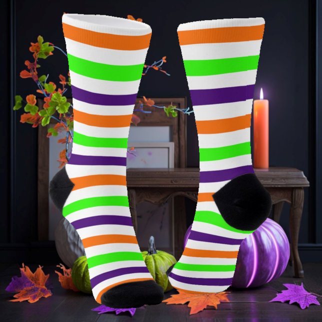 Halloween Stripes Socken (Von Creator hochgeladen)