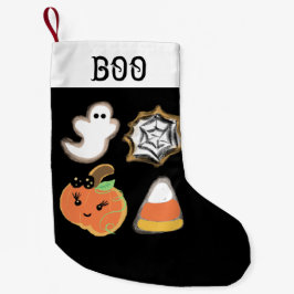 Halloween-Strumpf | Pumpkin Ghost Cookie Leckereie Kleiner Weihnachtsstrumpf