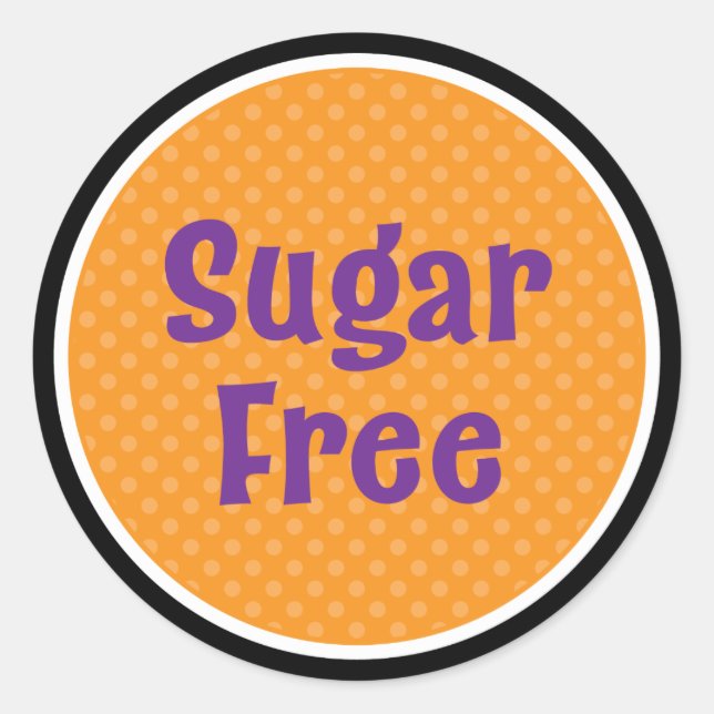 Halloween Sugar Free Sticker (Vorderseite)