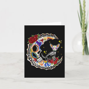 Halloween Sugar Skull Chihuahua und Moon Lover Karte