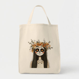 Halloween Sugar Skull Woman Schulter Tasche