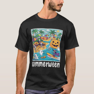 Halloween Summer Celebrate Summerween Vibes T-Shirt