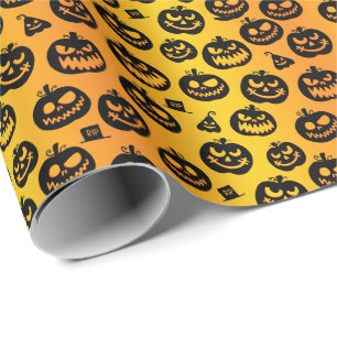 💀 Halloween 🍬 "Sunset Spooktacular" 🍬 Geschenkpapier