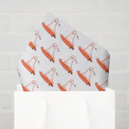 Halloween Surfer Ghost schwarz Seidenpapier