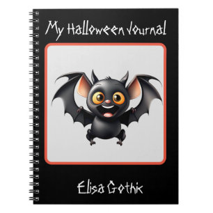 Halloween süß fliegende Fledermaus Spiral Notizbuc Notizblock