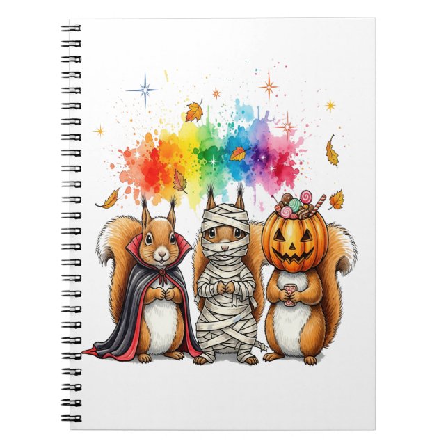 Halloween Süße Eichhörnchen Kostüm Notizblock (Vorderseite)
