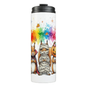 Halloween Süße Eichhörnchen Kostüm Thermosbecher