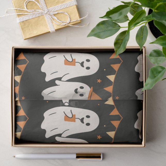 Halloween Süße Geister Teil  Seidenpapier (Geschenk)