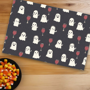 Halloween Süße Geister und Weingläser Seidenpapier