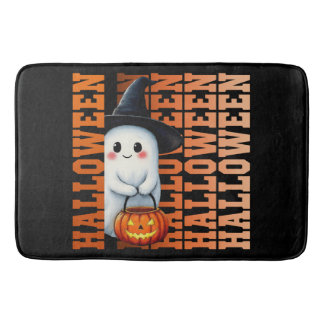 Halloween Süße Lustige Geister-Typografie-Geschenk Badematte