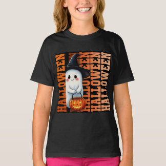 Halloween Süße Lustige Geister-Typografie-Geschenk T-Shirt