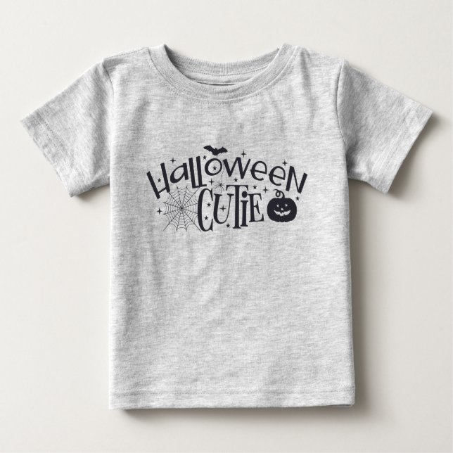 Halloween-Süsse - Schwarze Silhouette Baby T-shirt (Vorderseite)