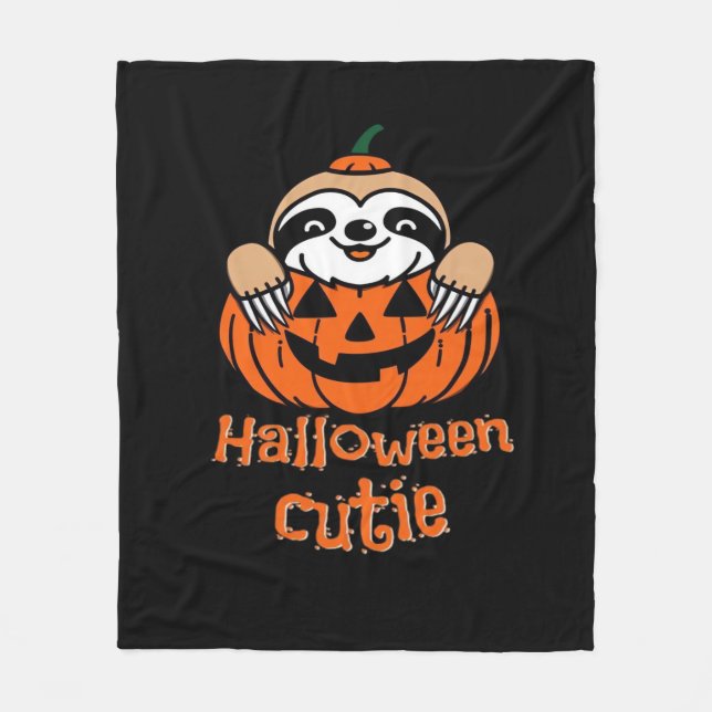 Halloween Süsse Sloth Essential T - Shirt Fleecedecke (Vorderseite)