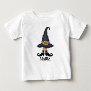Halloween Süße Zauberhafte Hexenhut Schuhe Baby T-shirt