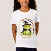Halloween Süßer Frosch Kröte Hexe