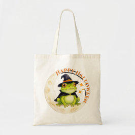 Halloween Süßer Frosch Kröte Hexe Tragetasche