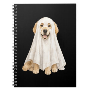 Halloween Süßer Geist Golden Retriever Notizblock