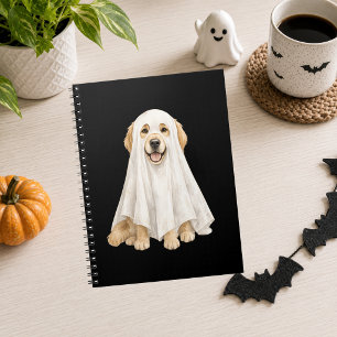 Halloween Süßer Geist Golden Retriever Notizblock