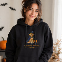 Halloween Süßer Golden Retriever Zauberer Sprüche