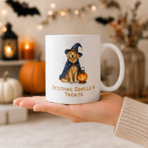Halloween Süßer Zauberer Golden Retriever