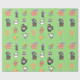 Halloween süßes Chibi Geschenkpapier