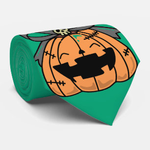 Halloween,Süßes Gesicht Kürbis,Spaßig , Kürbisgesi Krawatte