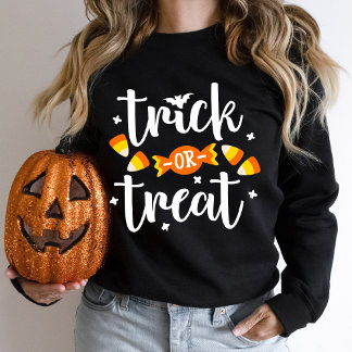 Halloween-Süßes-oder-Saures-Handschrift-Typografie Sweatshirt