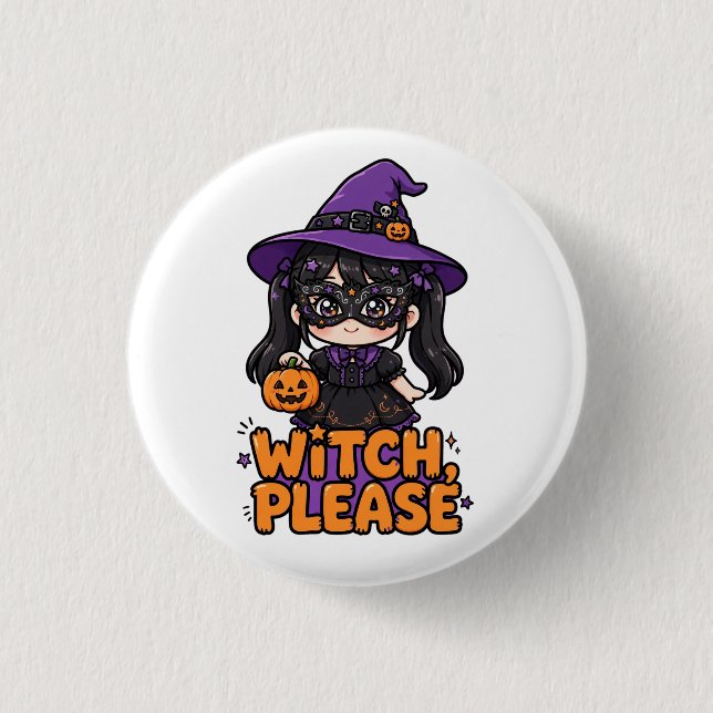 Halloween-Süßes-oder-Saures-Knopf Button (Vorderseite)