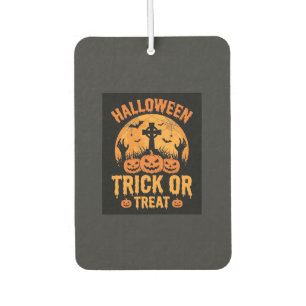 Halloween Süßes oder Saures Kürbis-Friedhofs-Desig Autolufterfrischer