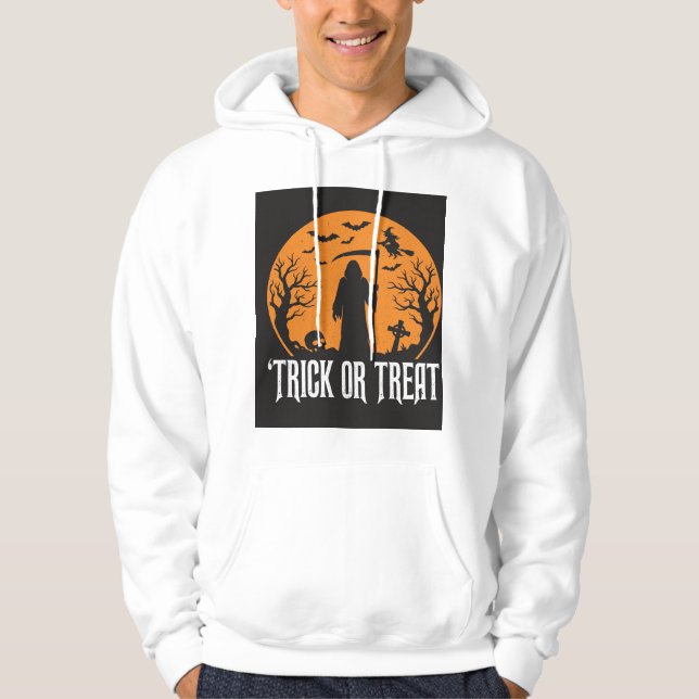 Halloween-Süßes-oder-Saures-Sense-Design_1 Hoodie (Vorderseite)