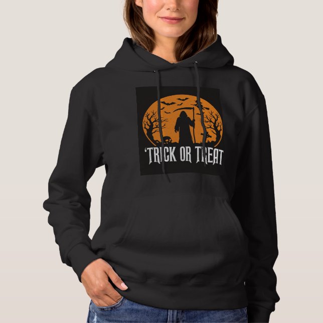 Halloween-Süßes-oder-Saures-Sense-Design_1 Hoodie (Vorderseite)