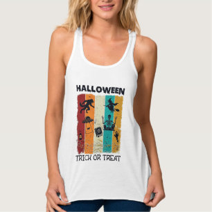 Halloween Süßes oder Saures Werwolf Hexe Skelett U Tank Top