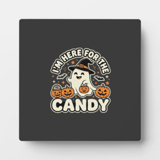 Halloween Süßigkeiten Geist Kürbis Design Fotoplatte