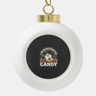 Halloween Süßigkeiten Geist Kürbis Design Keramik Kugel-Ornament