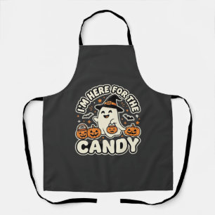 Halloween Süßigkeiten Geist Kürbis Design Schürze
