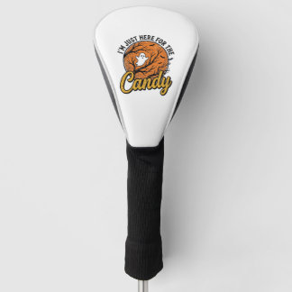 Halloween Süßigkeiten Geist Vintage Vektor Design_ Golf Headcover