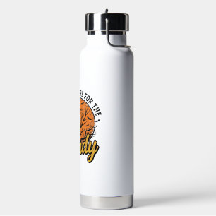 Halloween-Süßigkeiten-Geist Vintage-Vektor-Design_ Trinkflasche