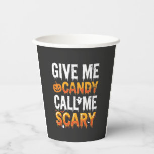 Halloween-Süßigkeiten Grusel-Geister-Design_1 Pappbecher