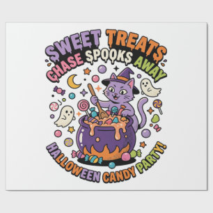 Halloween Süßigkeiten Kessel Gruselige Süßigkeiten Geschenkpapier
