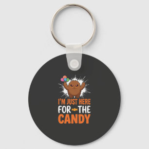 Halloween-Süßigkeiten-Monster-Zitat-Design Schlüsselanhänger