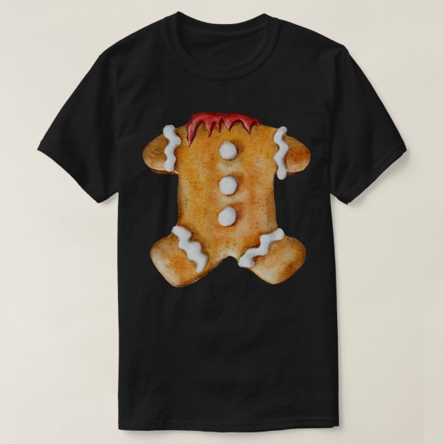 Halloween Süßigkeiten Nr. 5 Headless Gingerbread M T-Shirt (Design vorne)