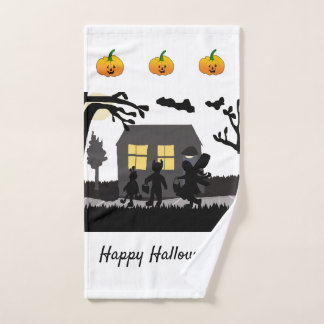 Halloween-Süßigkeiten oder Saures Badetücher Badhandtuch Set